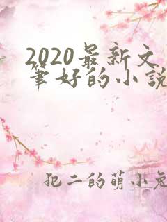 2020最新文笔好的小说推荐