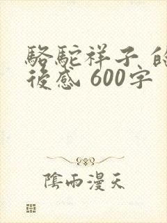 骆驼祥子 的读后感 600字