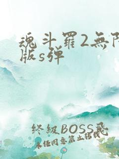 魂斗罗2无限命版s弹