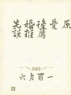 先婚后爱原耽小说推荐