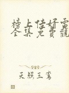 榜上佳婿电视剧全集免费观看高清