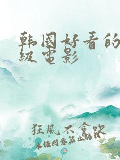 韩国好看的限制级电影