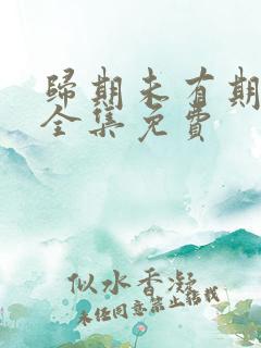 归期未有期短剧全集免费