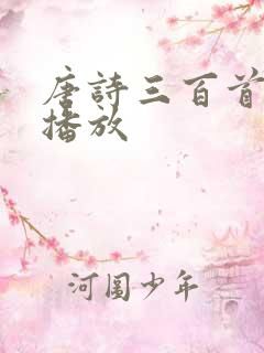 唐诗三百首连续播放