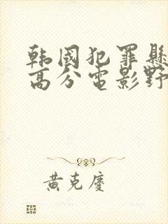 韩国犯罪悬疑的高分电影野兽