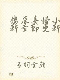 杨辰秦惜小说最新章节更新