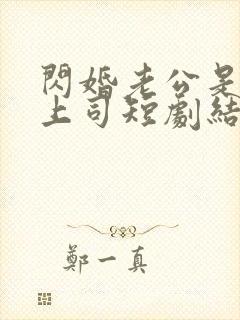 闪婚老公是顶头上司短剧结局