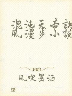 混沌天帝诀 随风漫步小说