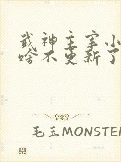 武神主宰小说为啥不更新了