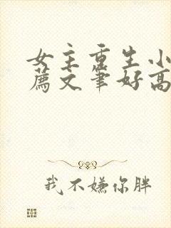 女主重生小说推荐文笔好高质量