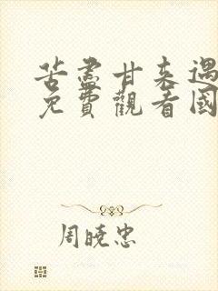 苦尽甘来遇见你免费观看国语高清