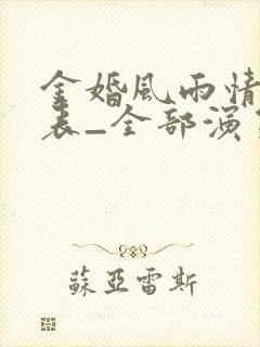 金婚风雨情演员表_全部演员介绍