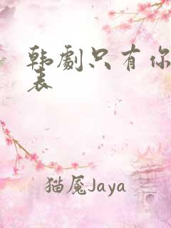 韩剧只有你演员表