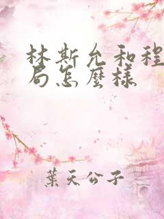 林斯允和程傲结局怎么样