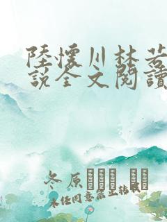 陆怀川林若晗小说全文阅读