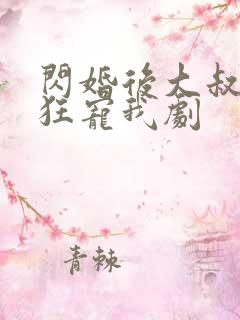 闪婚后大叔每天狂宠我剧