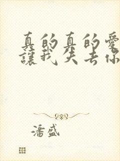 真的真的爱你别让我失去你是什么歌