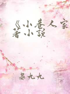 《小巷人家》原著小说