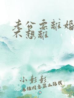 老公要离婚,我不想离