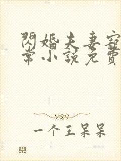 闪婚夫妻宠娃日常小说免费