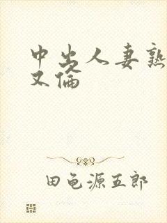 中出人妻熟妇乱又伦