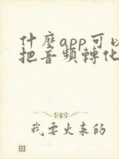 什么app可以把音频转化成文字