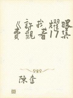 《许我耀眼》免费观看17集电视剧