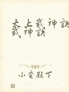 太上武神诀太上武神诀