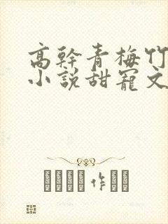 高干青梅竹马的小说甜宠文