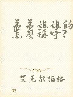 弟弟姐姐的儿子怎么称呼?