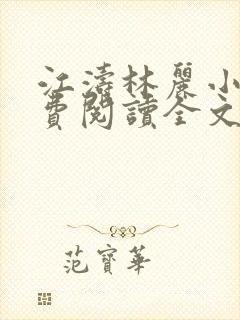 江涛林丽小说免费阅读全文