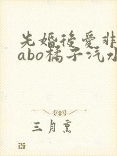 先婚后爱非典型abo橘子汽水