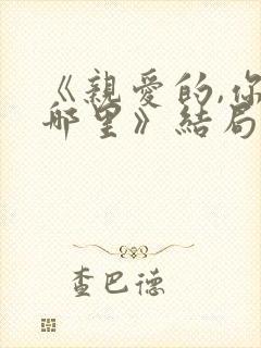 《亲爱的,你在哪里》结局