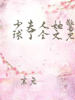 少夫人她惊艳全球了全文免费阅读