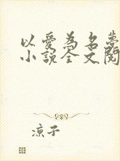 以爱为名梦筱二小说全文阅读