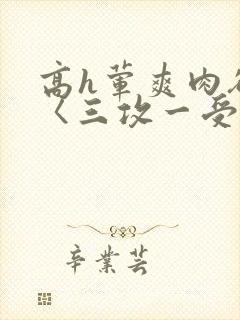 高h荤爽肉欲文〈三攻一受〉