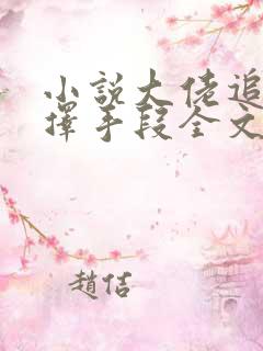 小说大佬追妻不择手段全文阅读