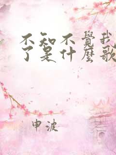 不知不觉我长大了是什么歌