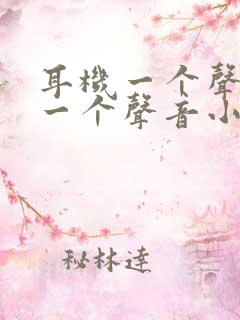 耳机一个声音大一个声音小咋回事