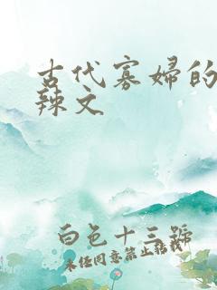 古代寡妇的np辣文