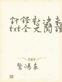 针锋对决未删减txt全文阅读