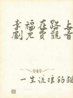 幸福在路上电视剧免费观看完整版