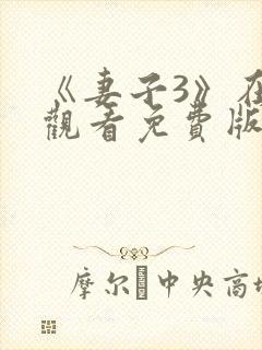 《妻子3》在线观看免费版电视剧