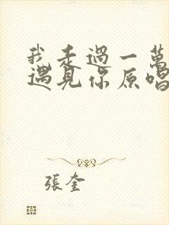 我走过一万年才遇见你原唱完整版