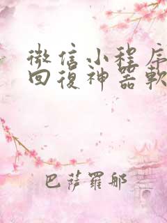 微信小程序聊天回复神器软件