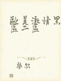 欧美激情黑人一区二区