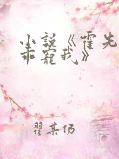 小说《霍先生乖乖宠我》