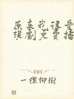 原来我很爱你电视剧免费播放全部