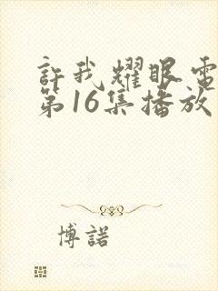 许我耀眼电视剧第16集播放