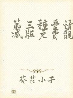 第三种爱情无删减版免费观看